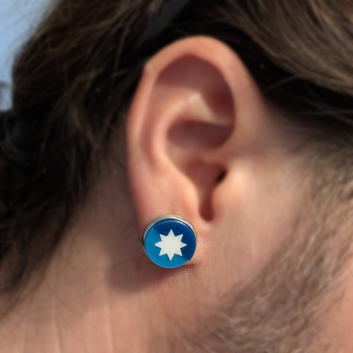MN State Flag Stud Earrings