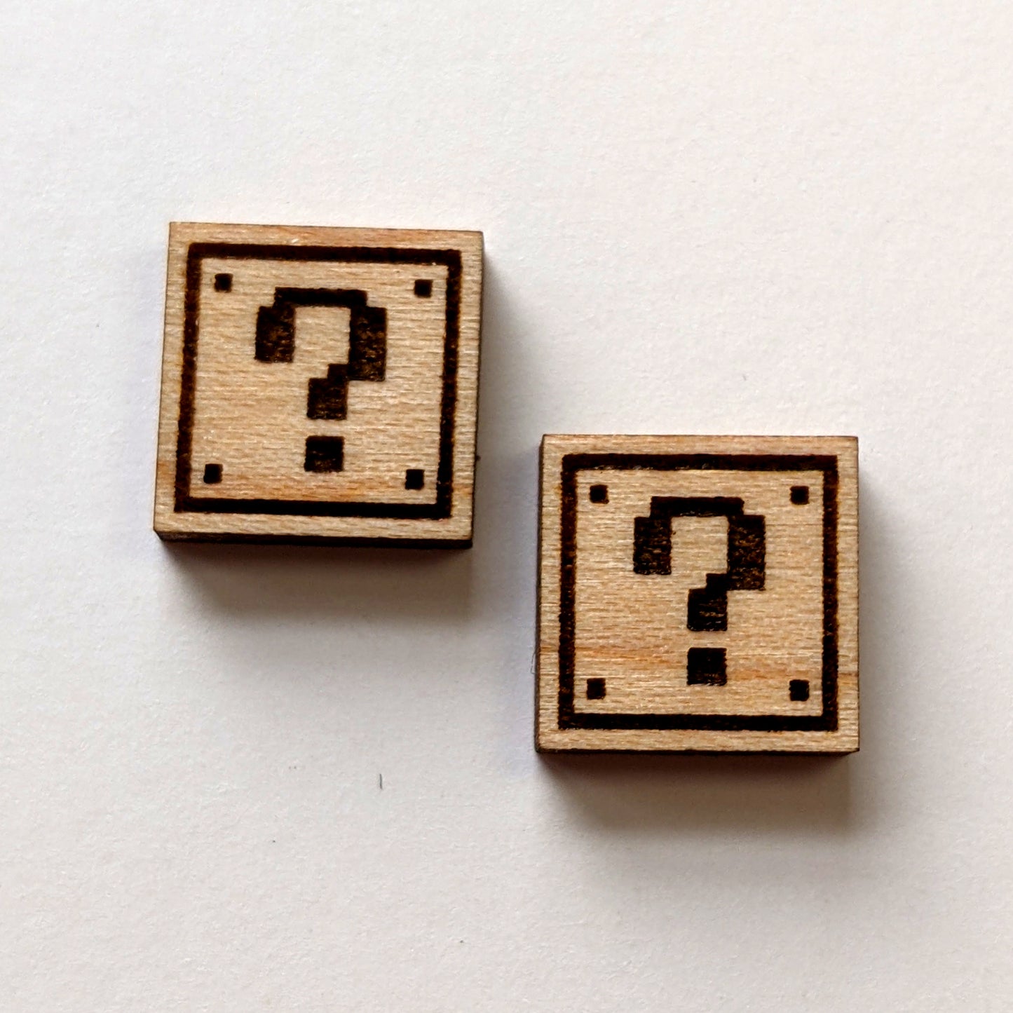 Mario / Mushroom / Question Mark Stud Earrings