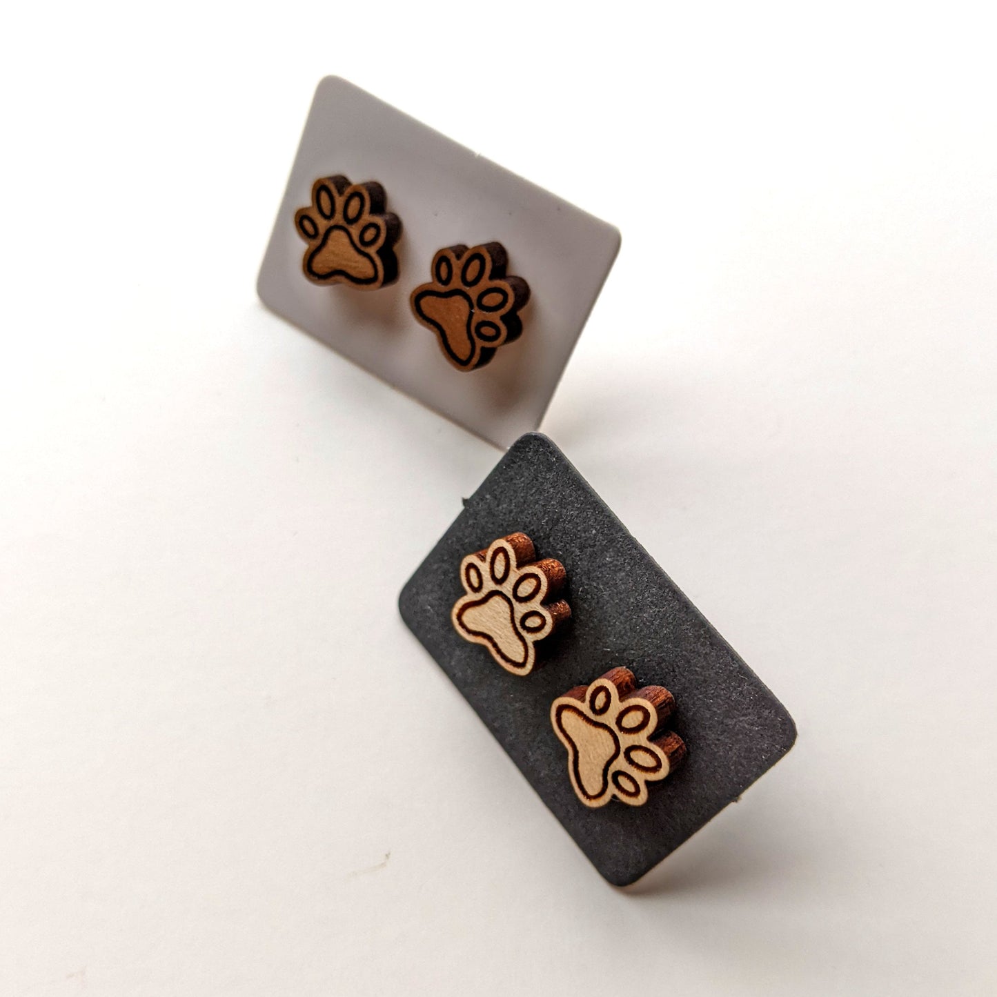 Dog Paw Stud Earrings