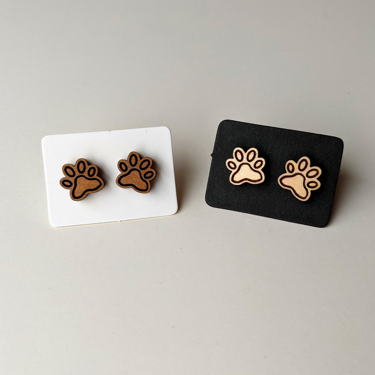 Dog Paw Stud Earrings