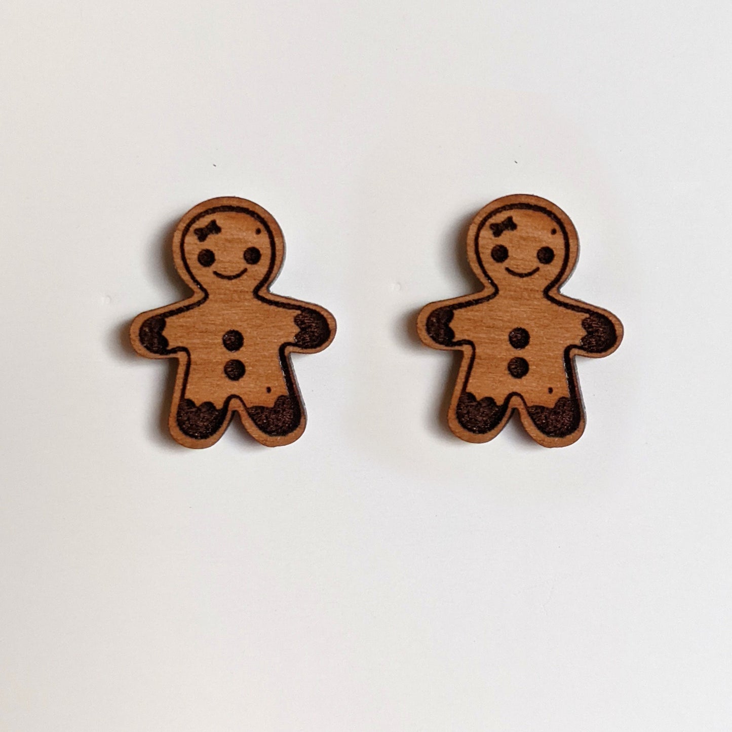 Gingerbread Man Stud Earrings