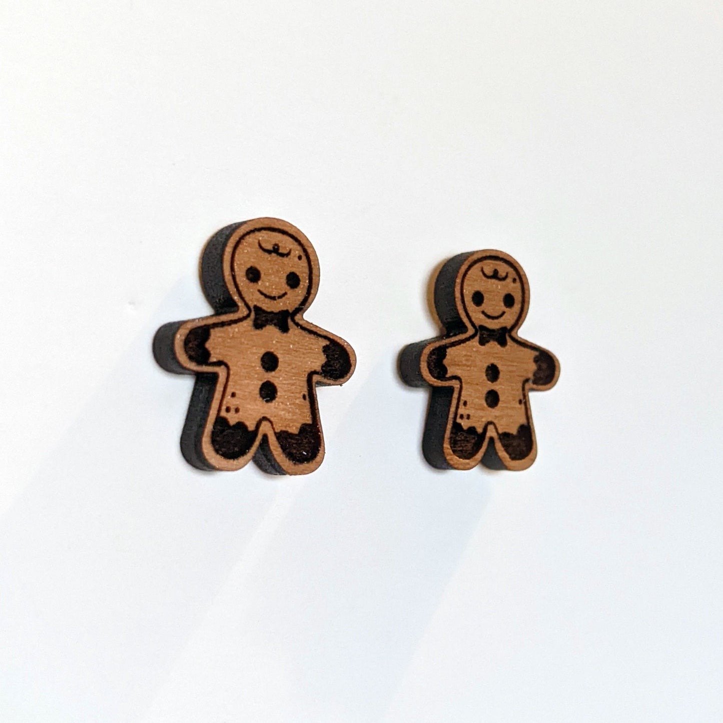 Gingerbread Man Stud Earrings