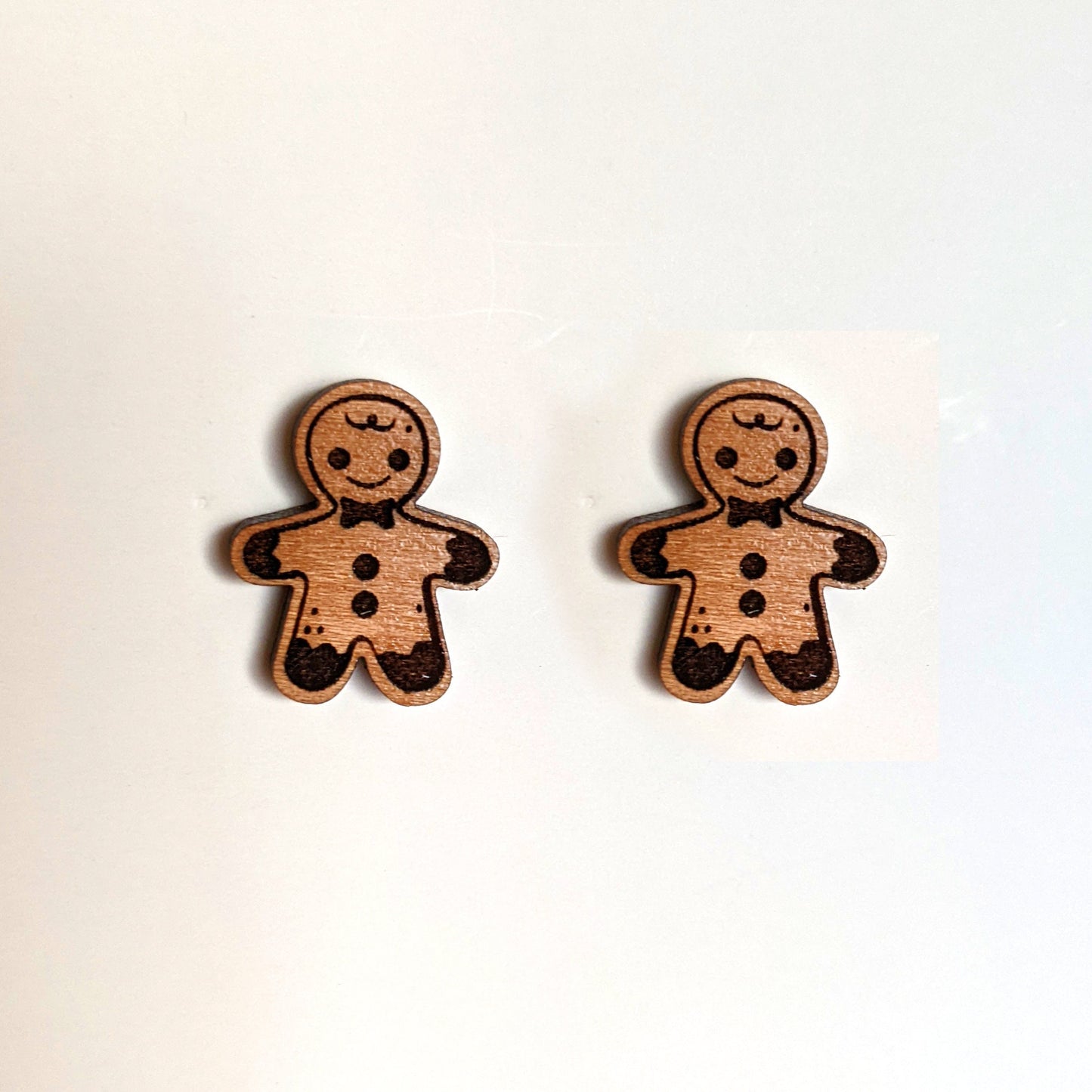 Gingerbread Man Stud Earrings