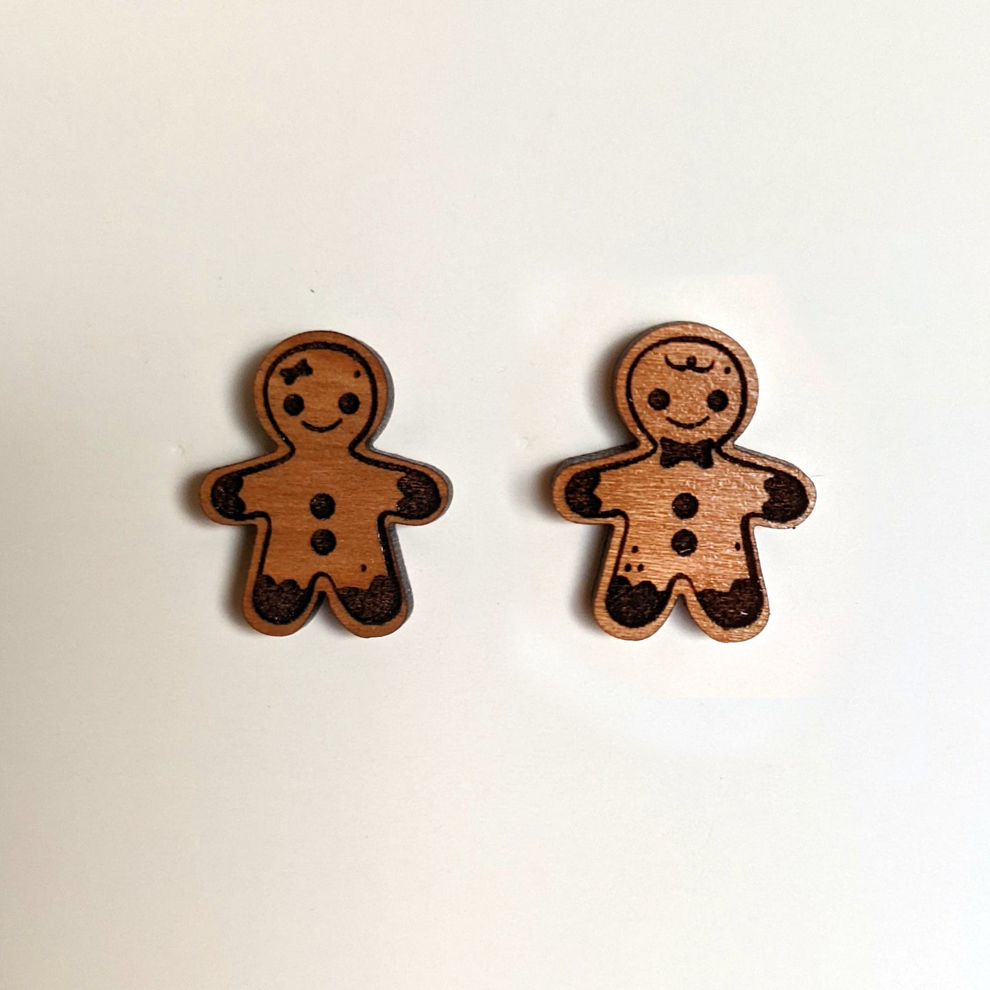 Gingerbread Man Stud Earrings