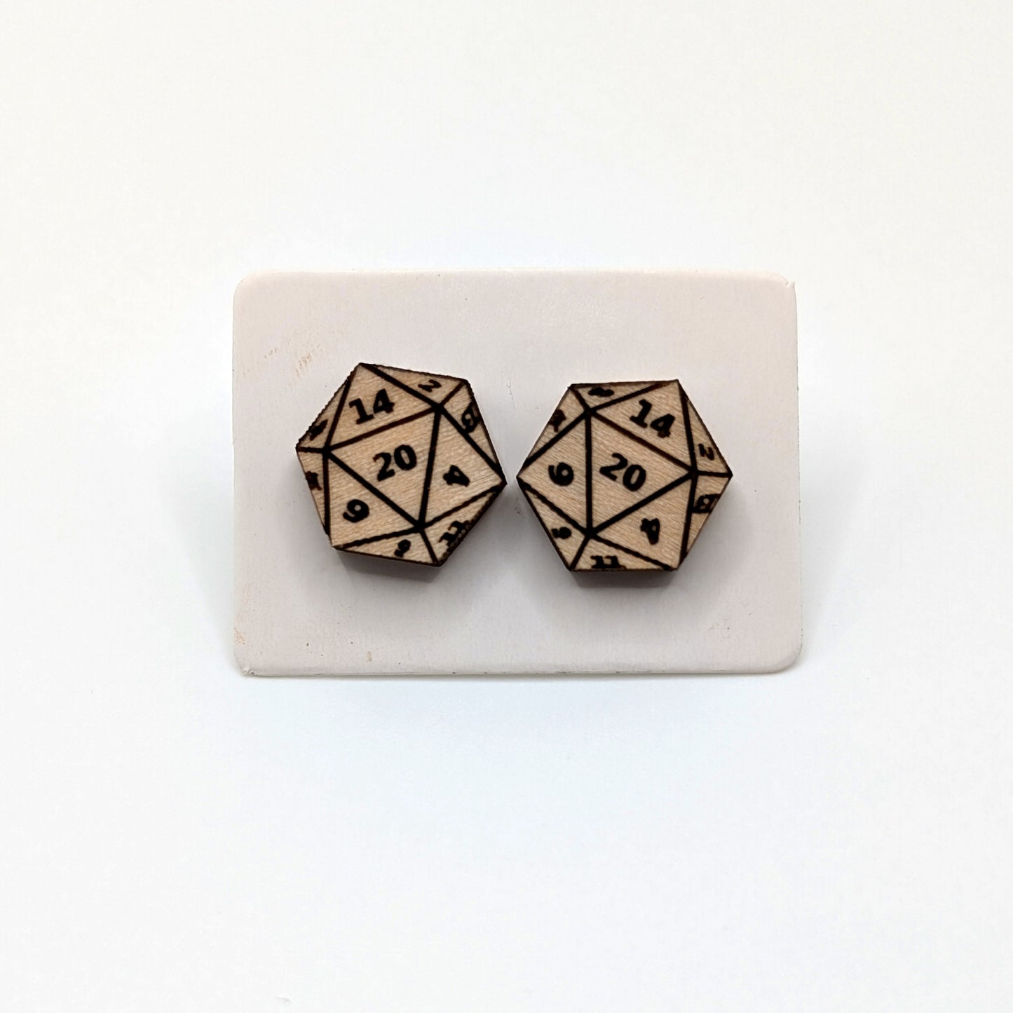 D20 DND Dice Stud Earrings