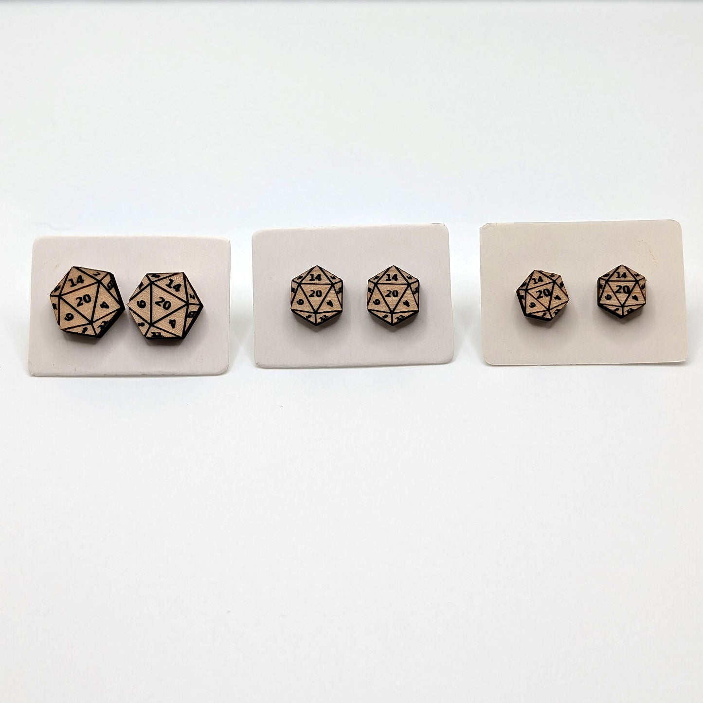 D20 DND Dice Stud Earrings