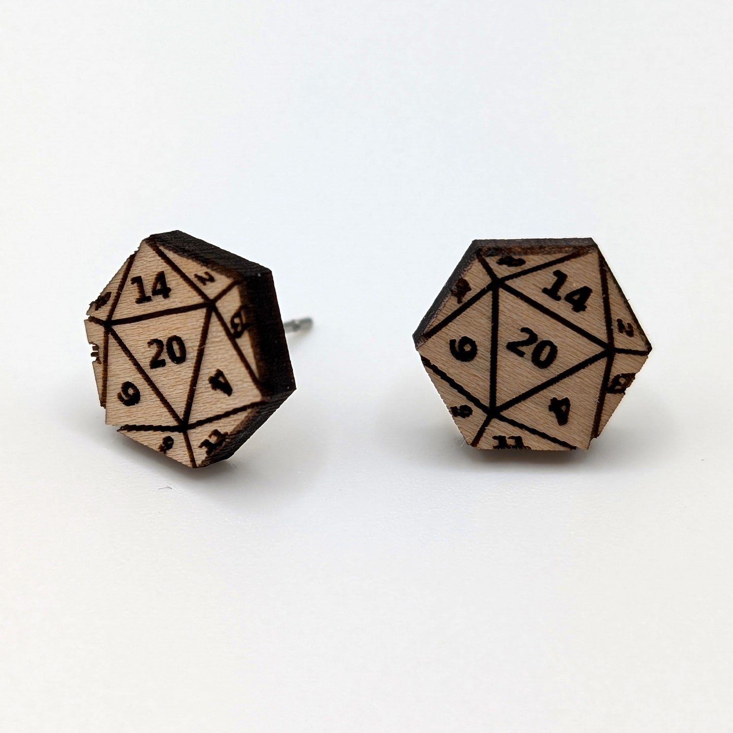 D20 DND Dice Stud Earrings