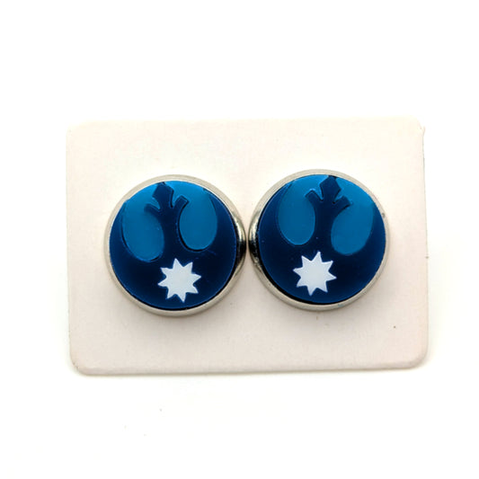 MN Rebels State Flag Stud Earrings