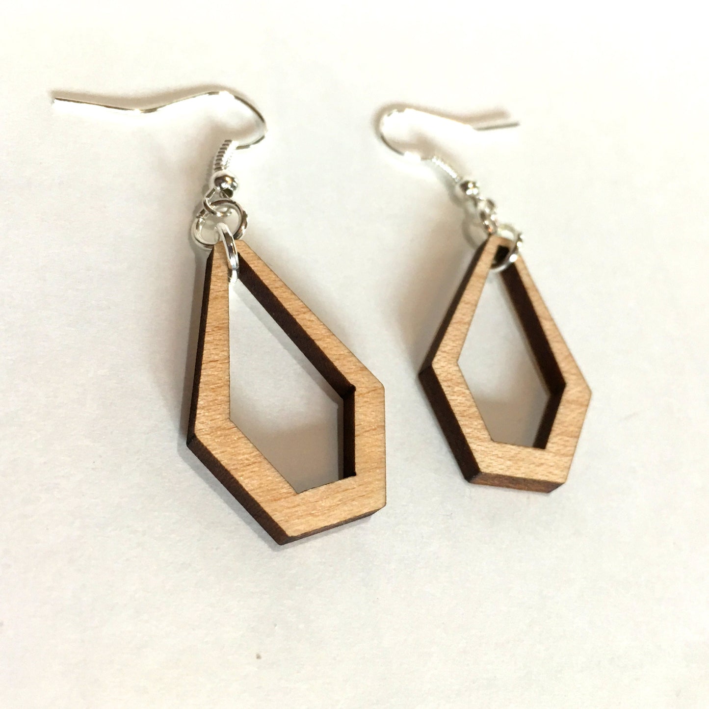 Hexagon Teardrop Earrings