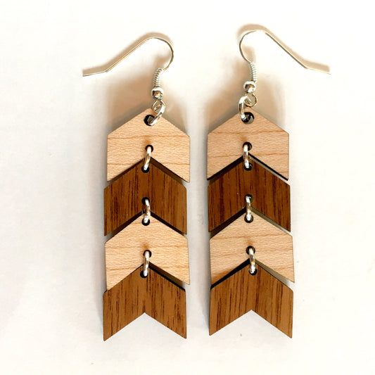 Chevron Dangle Earrings