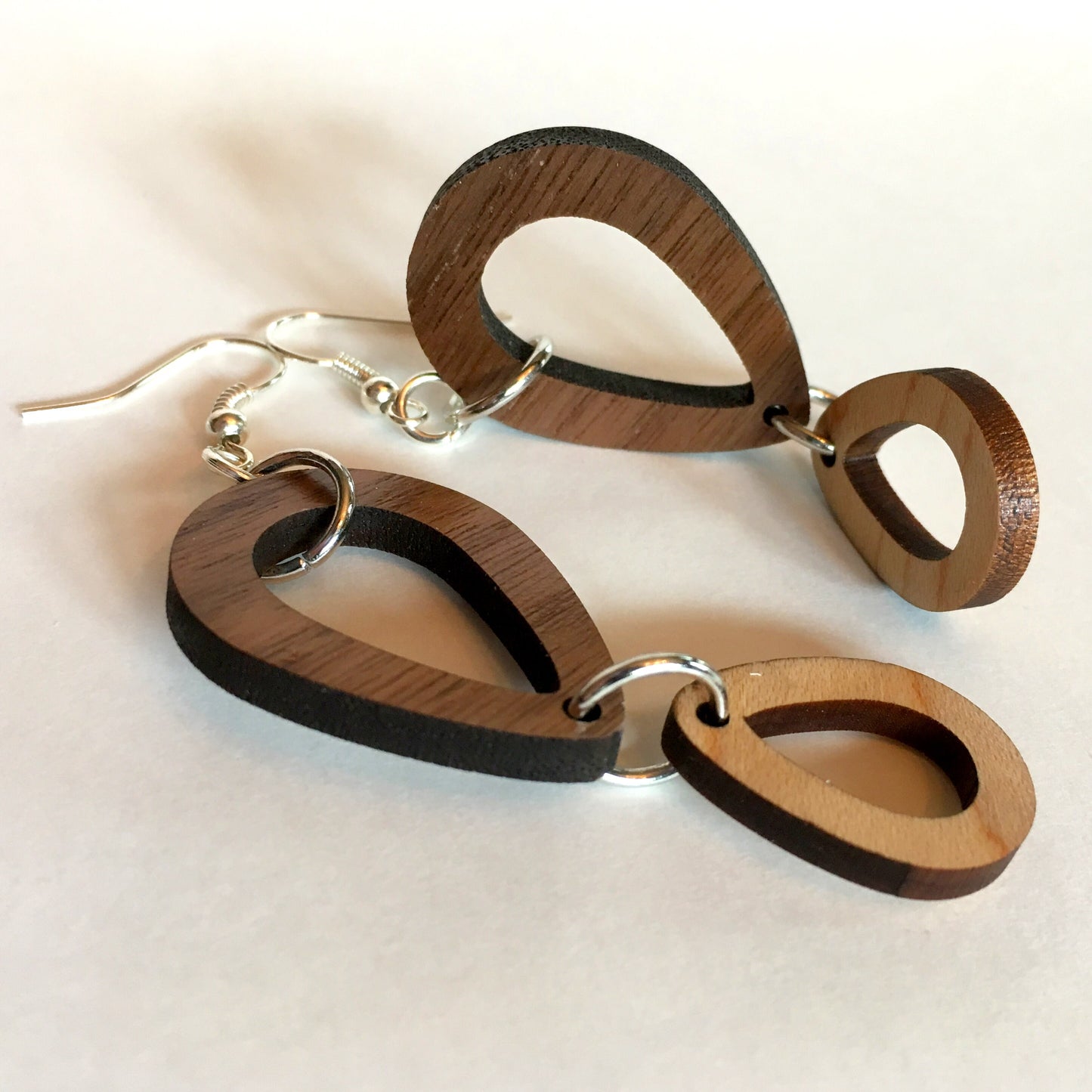 Double Droplet Dangle Earrings