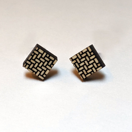 Herringbone Stud Earrings