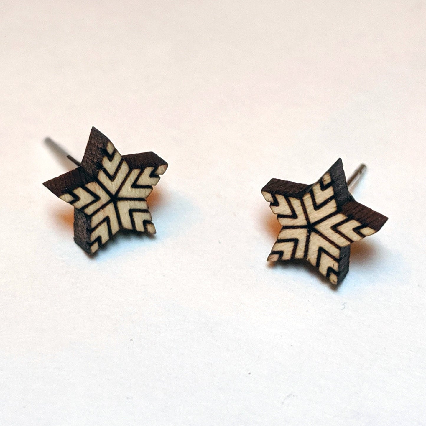 Sunburst Star Stud Earrings