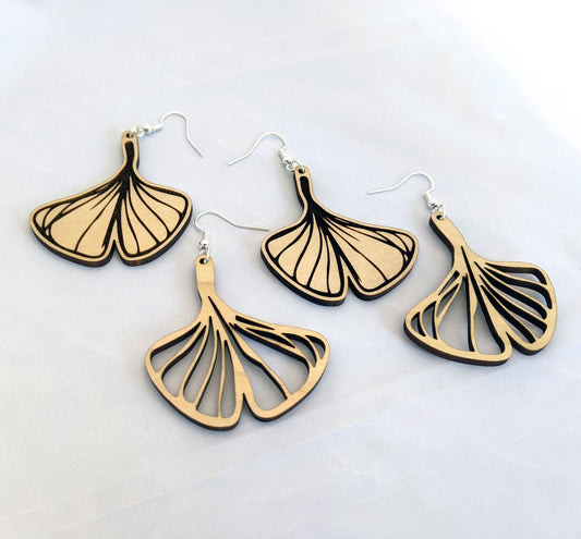 Ginkgo Leaf Earrings