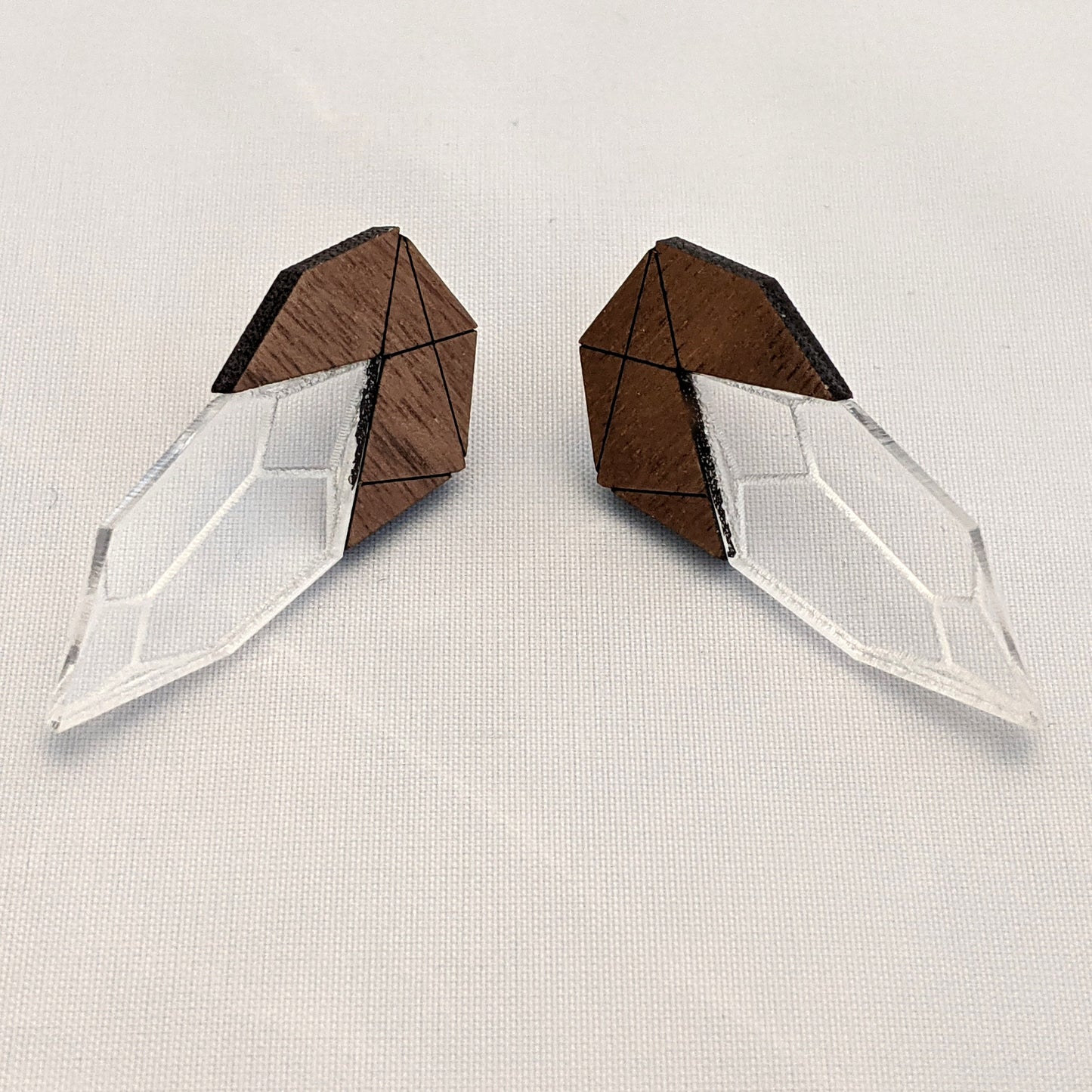 Crystals in Geodes Stud Earrings
