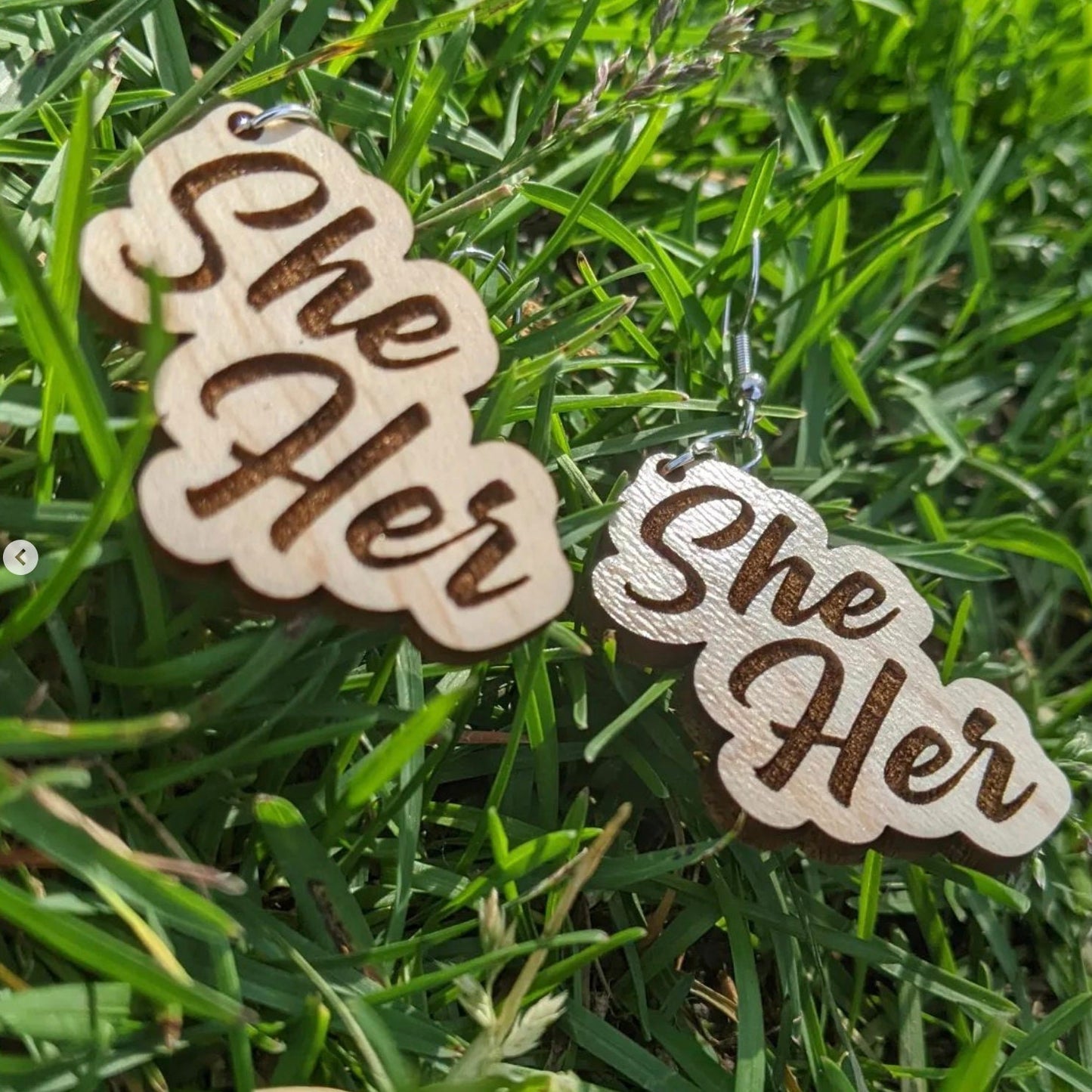 Pronoun Earrings