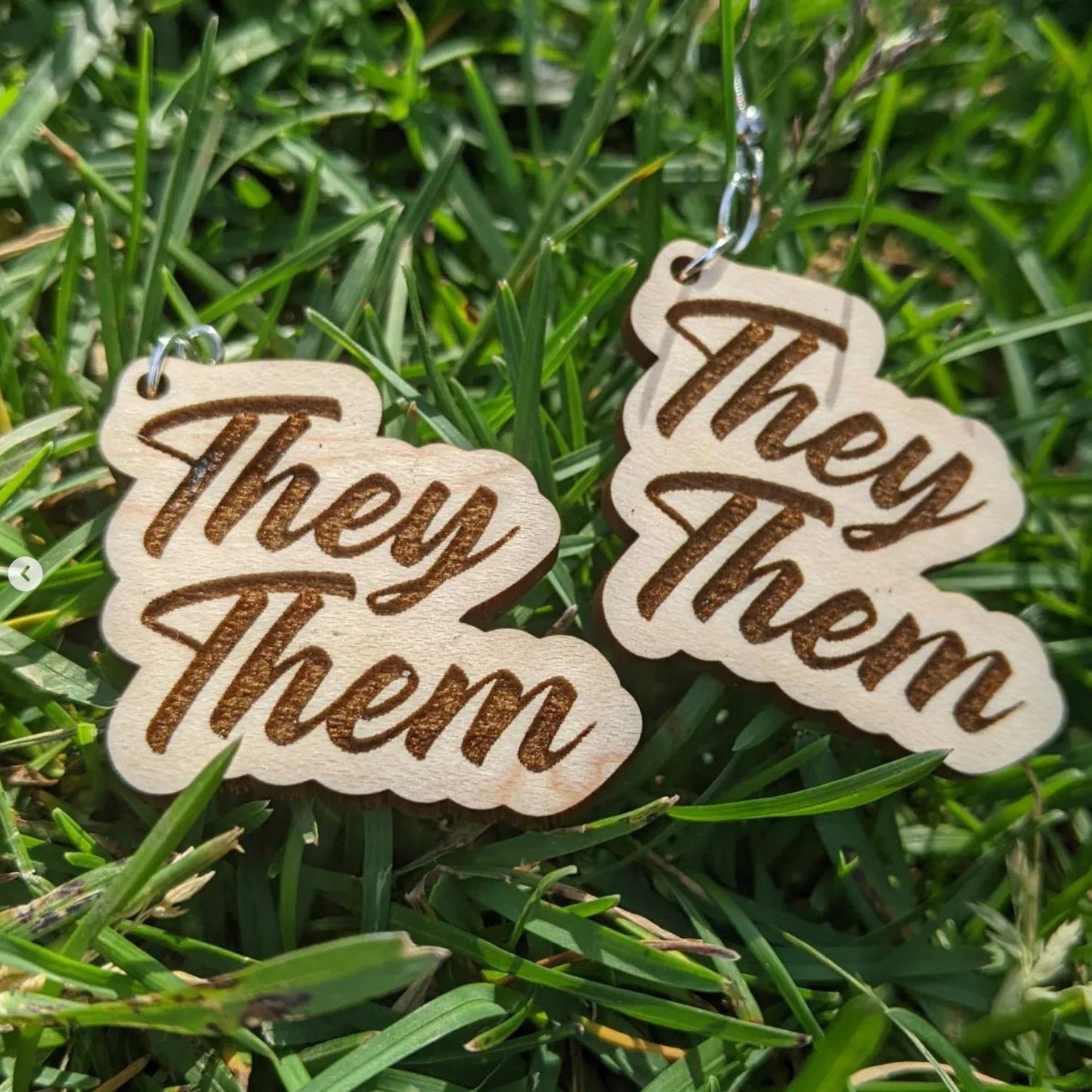 Pronoun Earrings