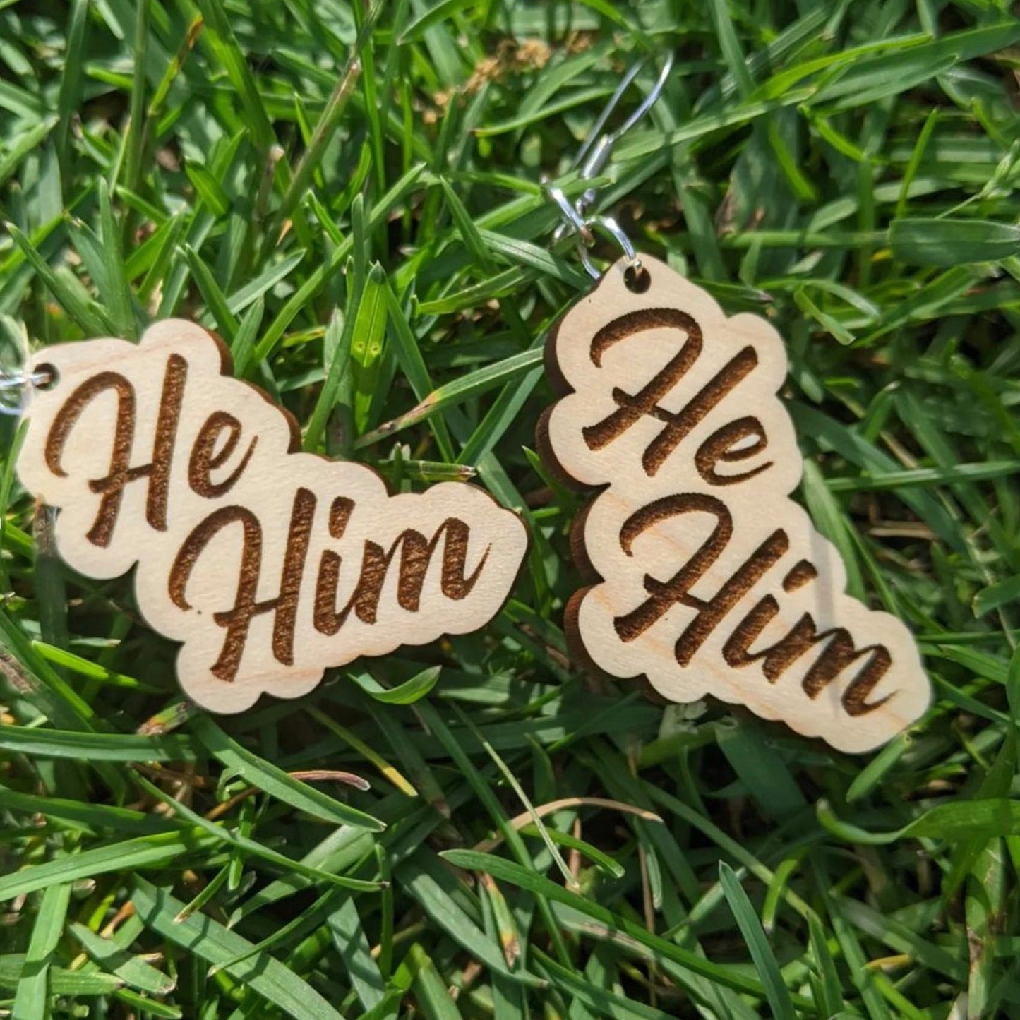 Pronoun Earrings