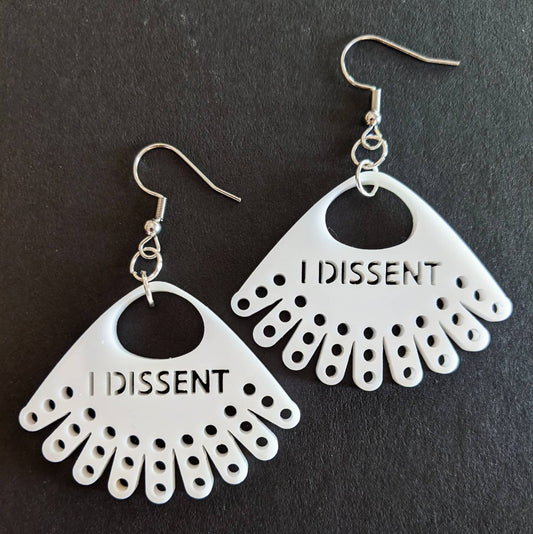 I DISSENT RBG Collar Earrings