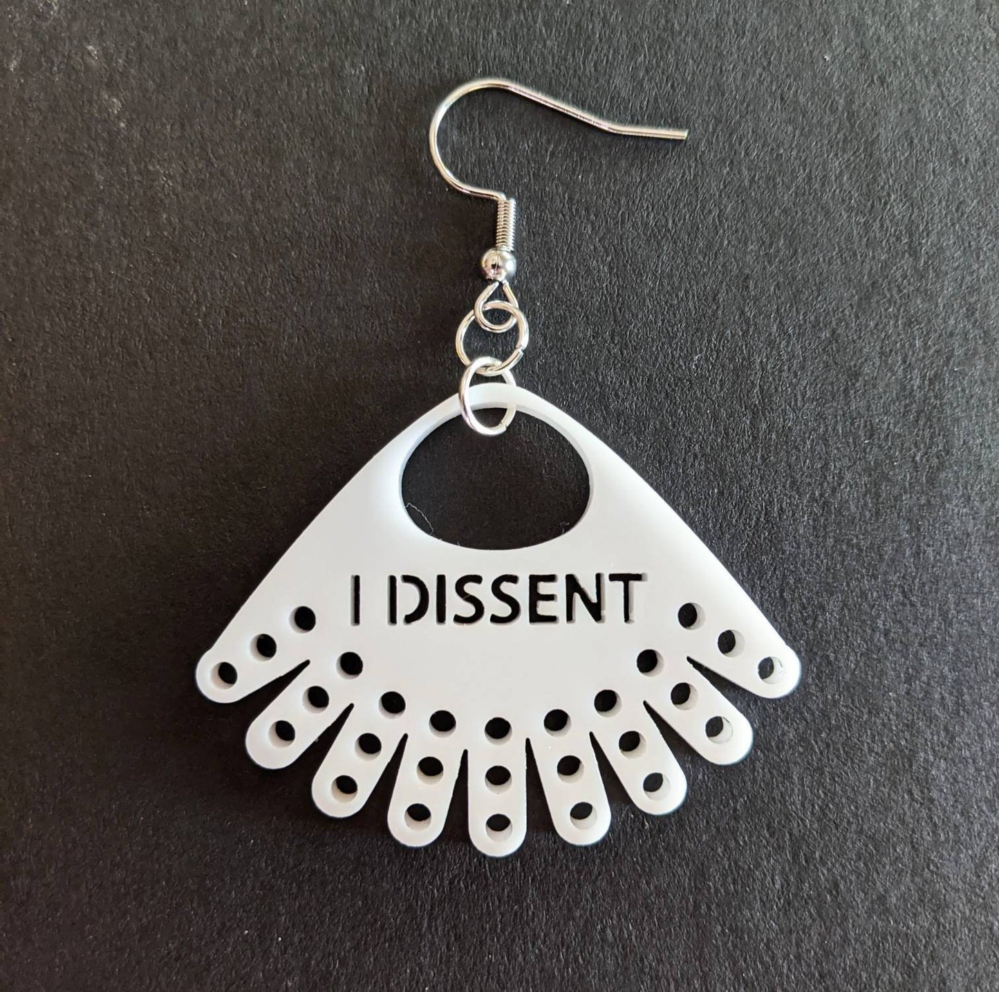 I DISSENT RBG Collar Earrings