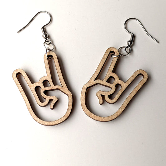 Rock On Hand Earrings
