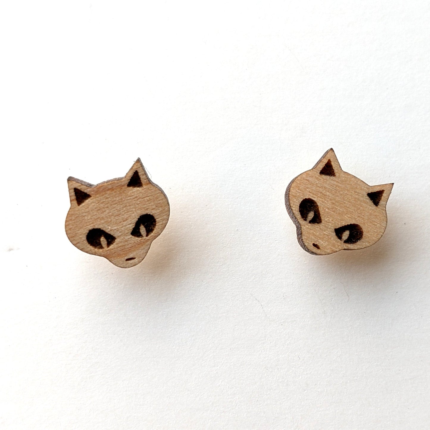 Hang On Cat Stud Earrings
