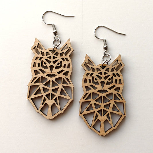 Owl Polygon Earrings