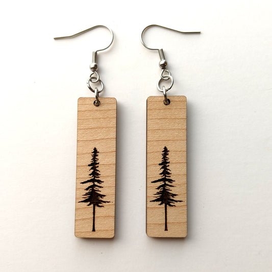 Pine Tree Dangle Earrings