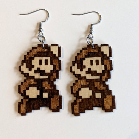 Mario 8 bit Earrings