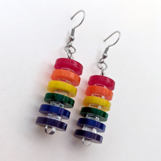 Rainbow Pillar Earrings