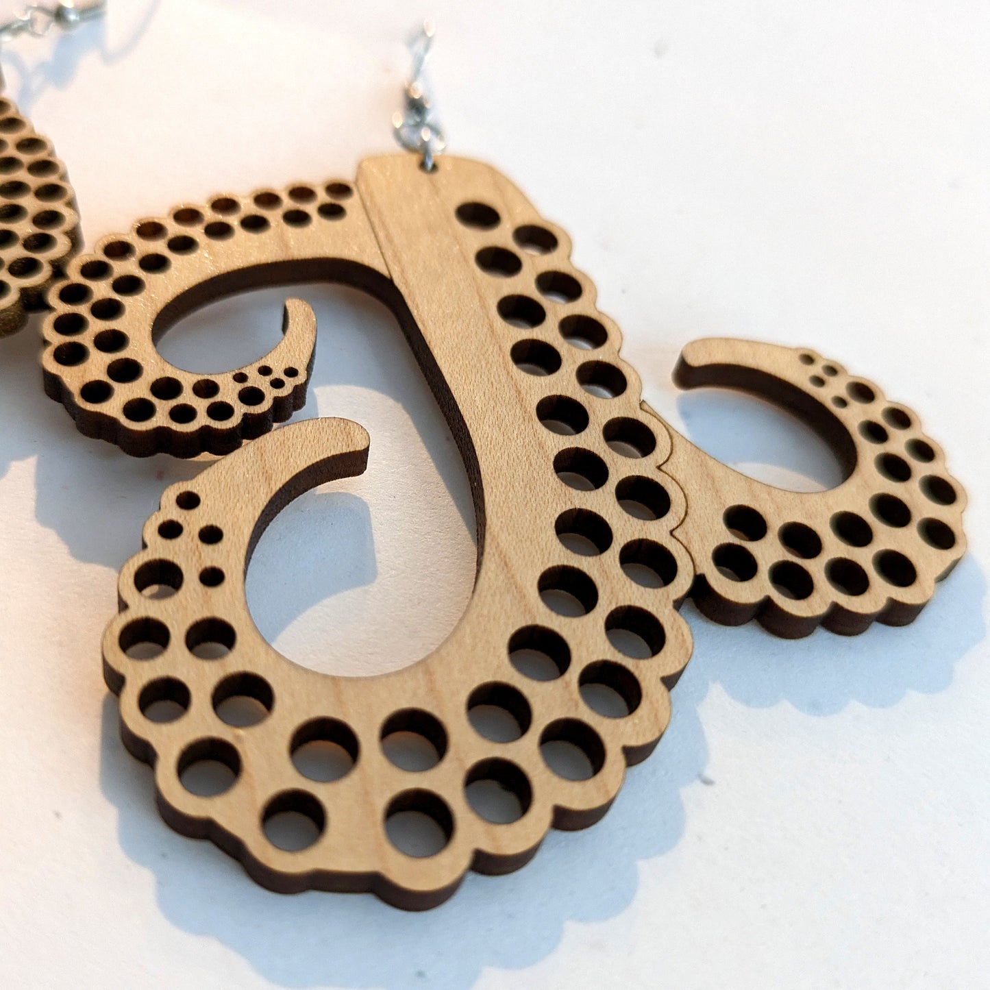 Giant Octopus Tentacle Earrings