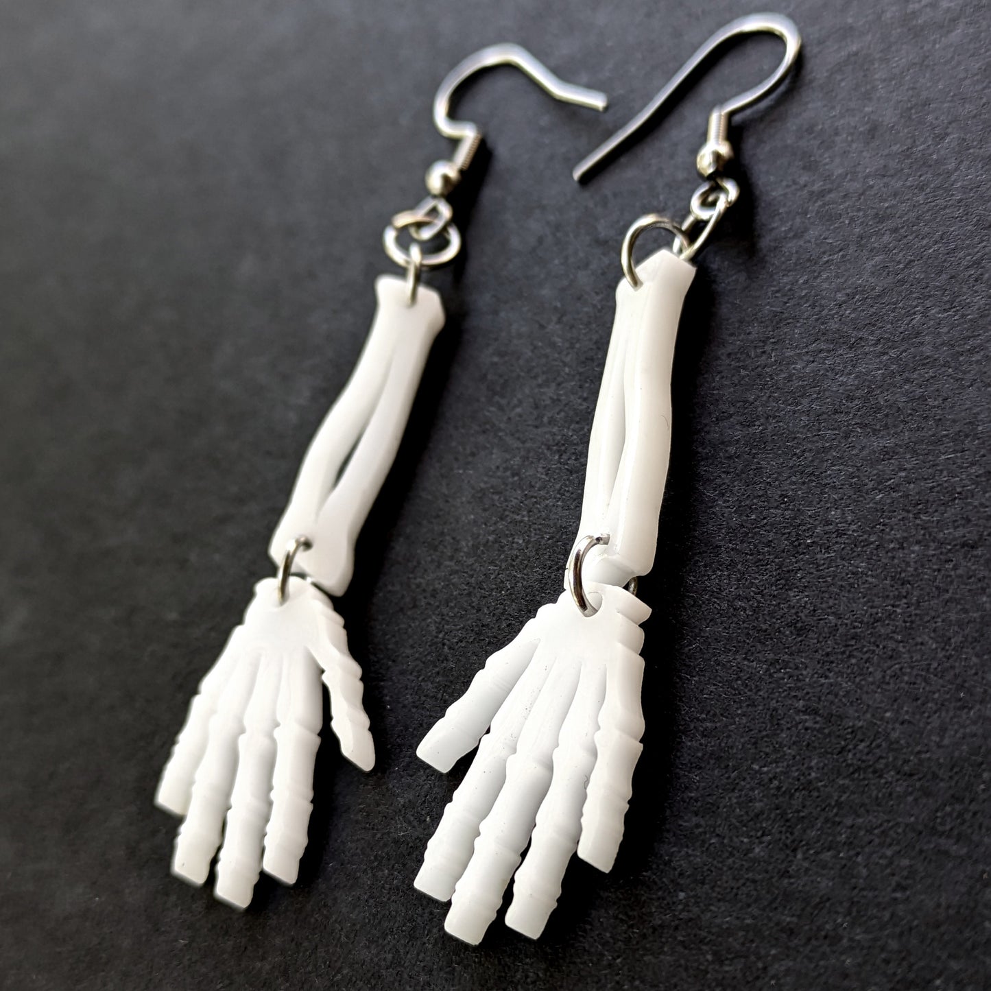 Skeleton Arm Dangle Earrings