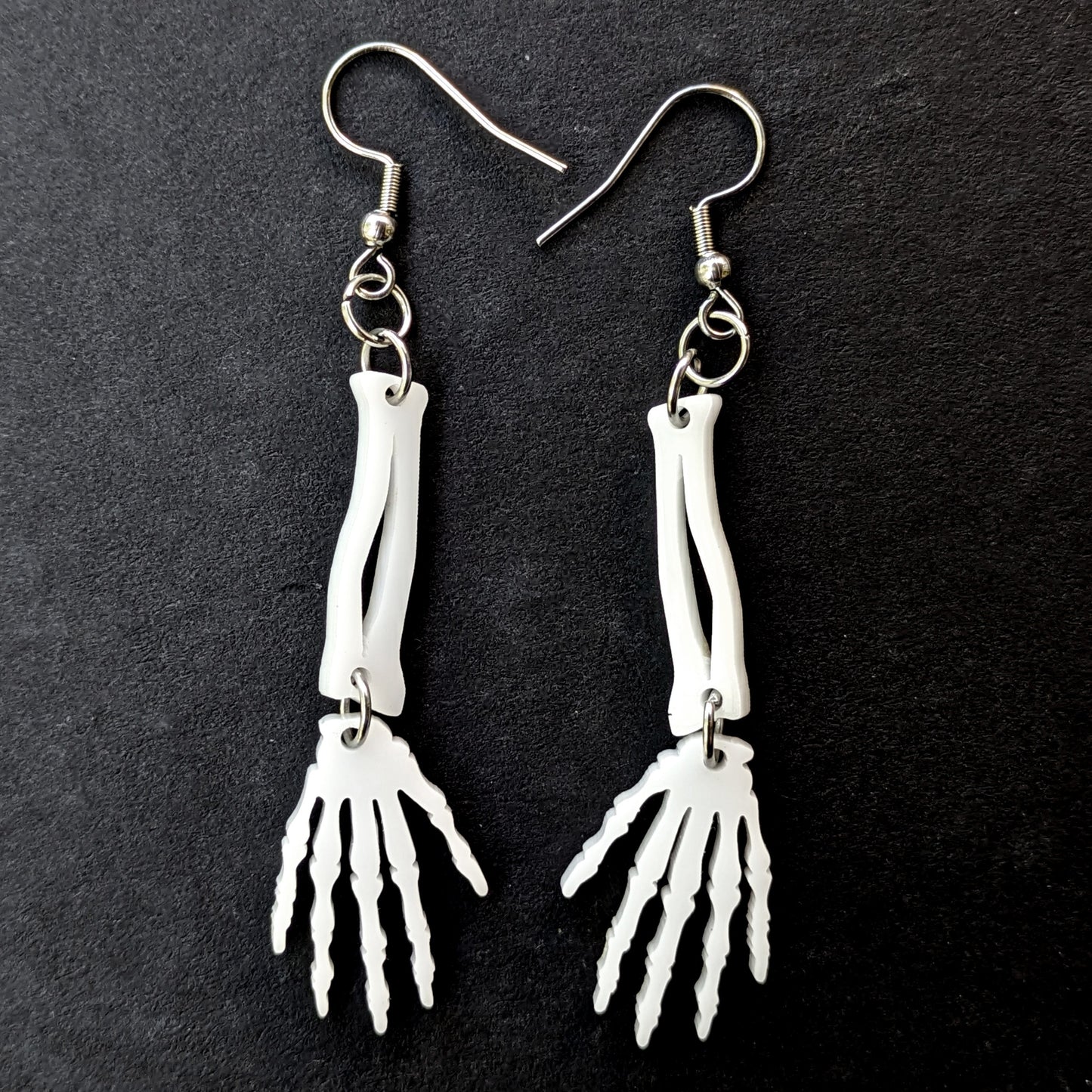 Skeleton Arm Dangle Earrings