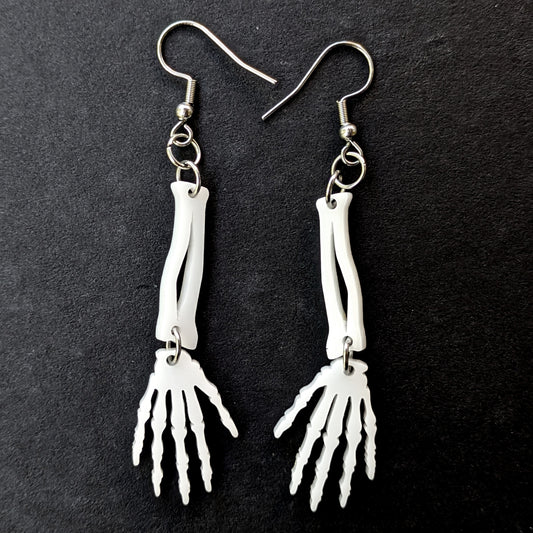 Skeleton Arm Dangle Earrings