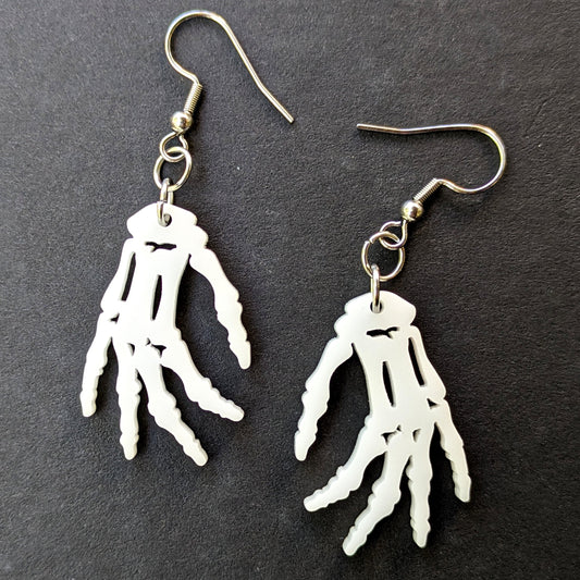 Skeleton Hand Dangle Earrings