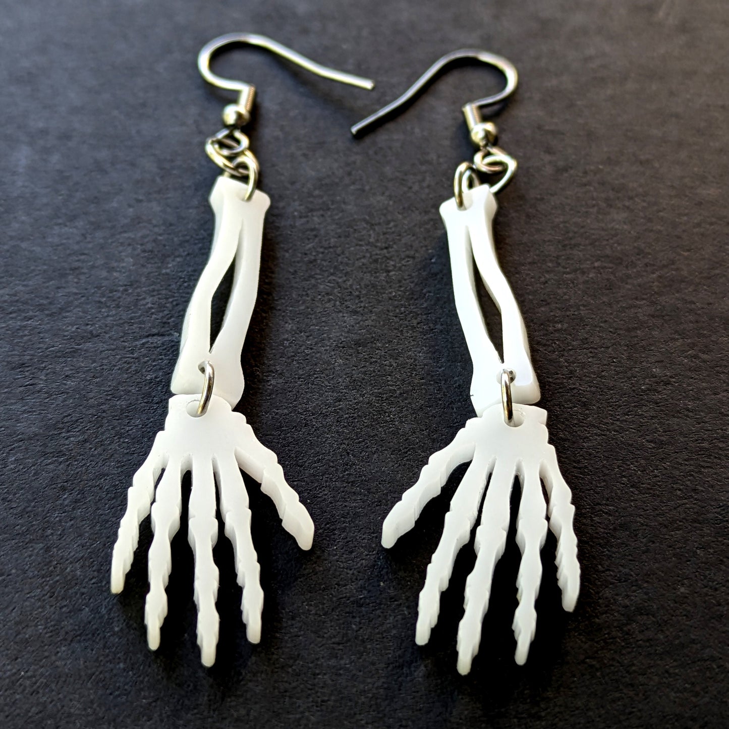 Skeleton Arm Dangle Earrings