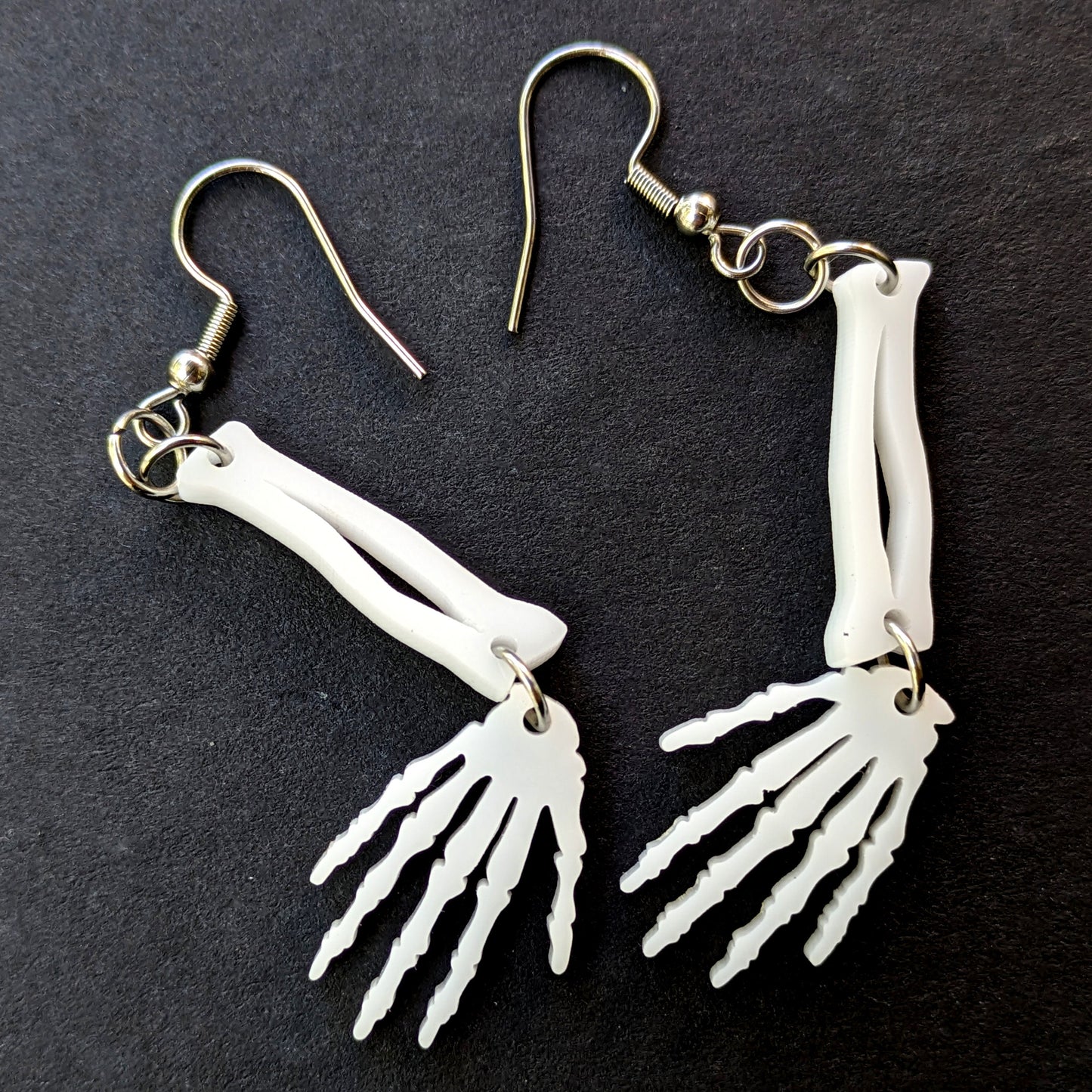 Skeleton Arm Dangle Earrings